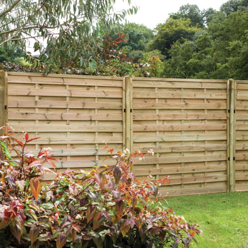 Forest Garden 1.8m x 1.5m Pressure Treated Decorative Europa Plain Fence Panel – Pack of 4 5013053167274 2
